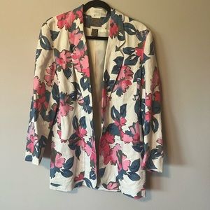Vintage 100% linen blazer